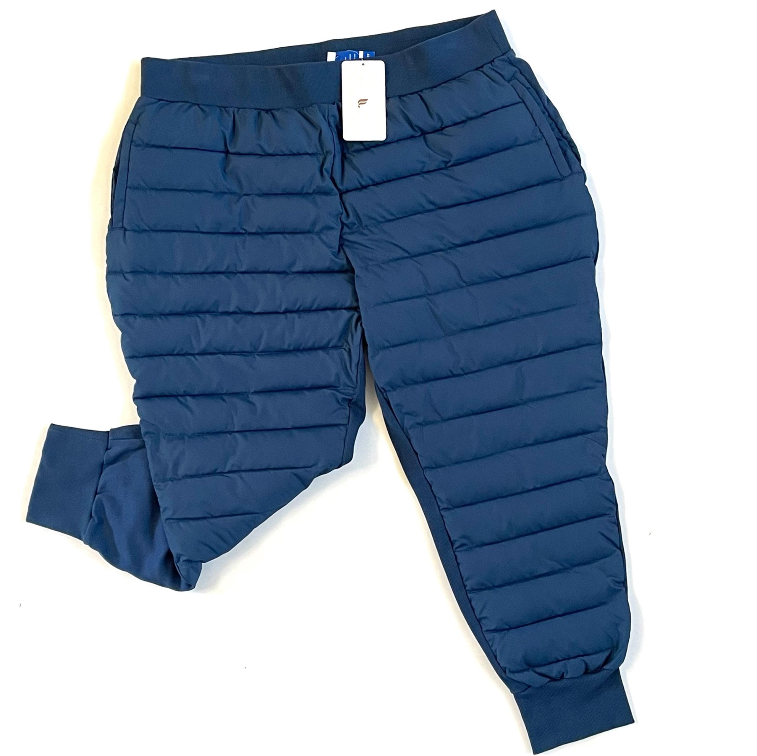 FABLETICS Aspen Puffer Joggers Women's PLUS SIZE 3X Blue Nova Quilted Pants NWT