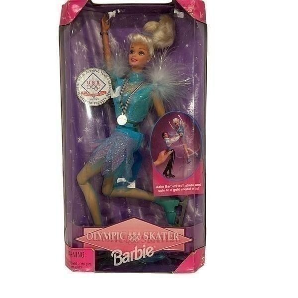 Vintage 1997 Olympic Skater Barbie New in box Mattel