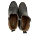 J/Slides Sky Leather Wedge Sneaker Boots Hidden Heel Zip Detail Gray Size 8.5