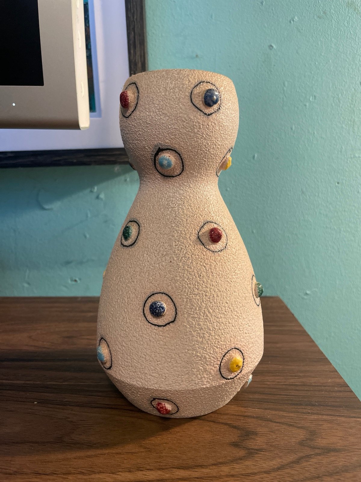 Florentina MCM Italian Pink Pottery Vase
