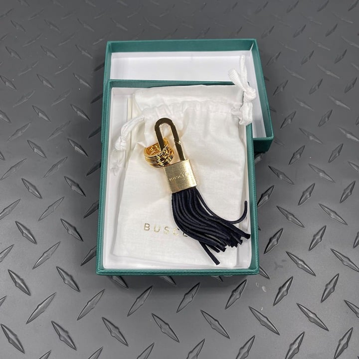 Buscemi Keyholder Lock Navy Suede