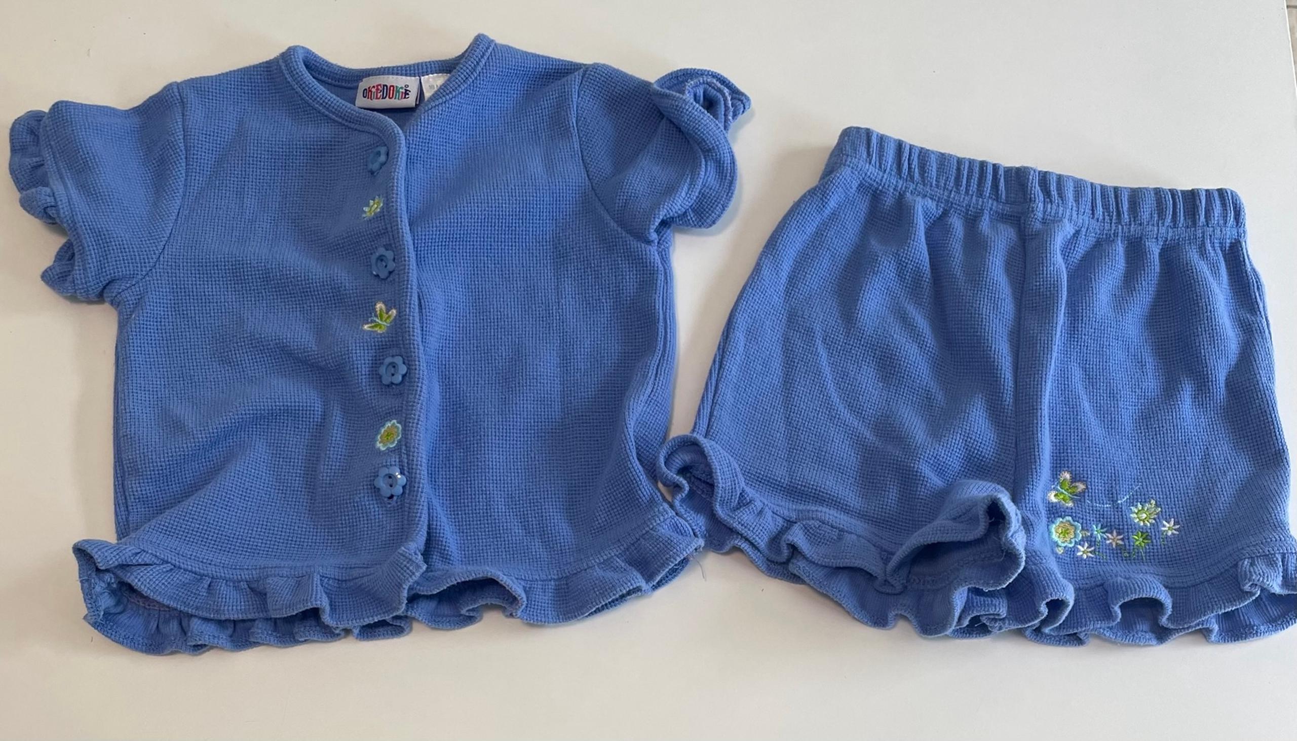 Vintage Okie Dokie Outfit Shorts & Top Girls 18 Months C