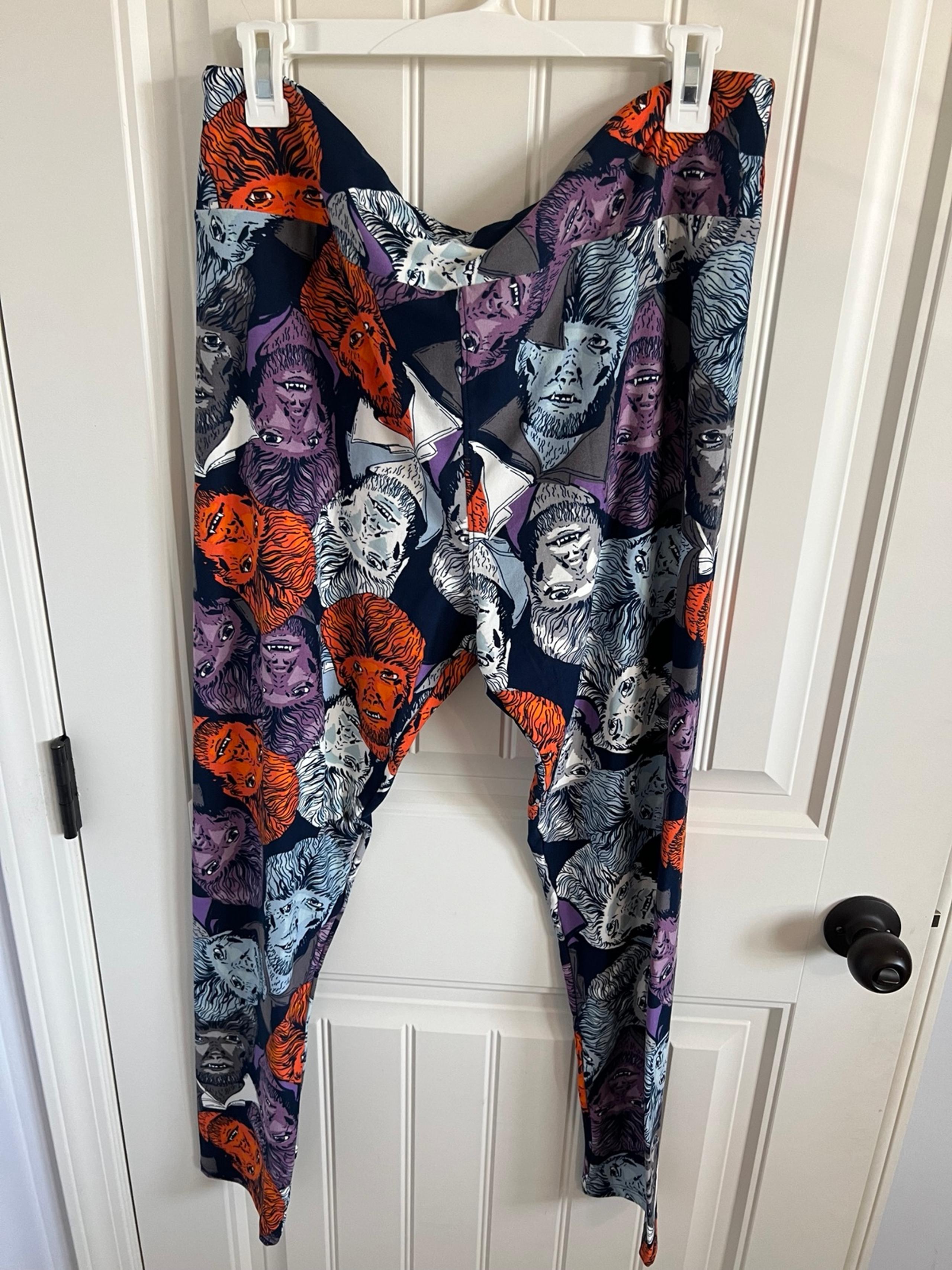 LulaRoe werewolf wolfman halloween leggings size TC2