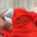 Athleta Vibrant orange Red Bikini Set criss cross back new two piece women