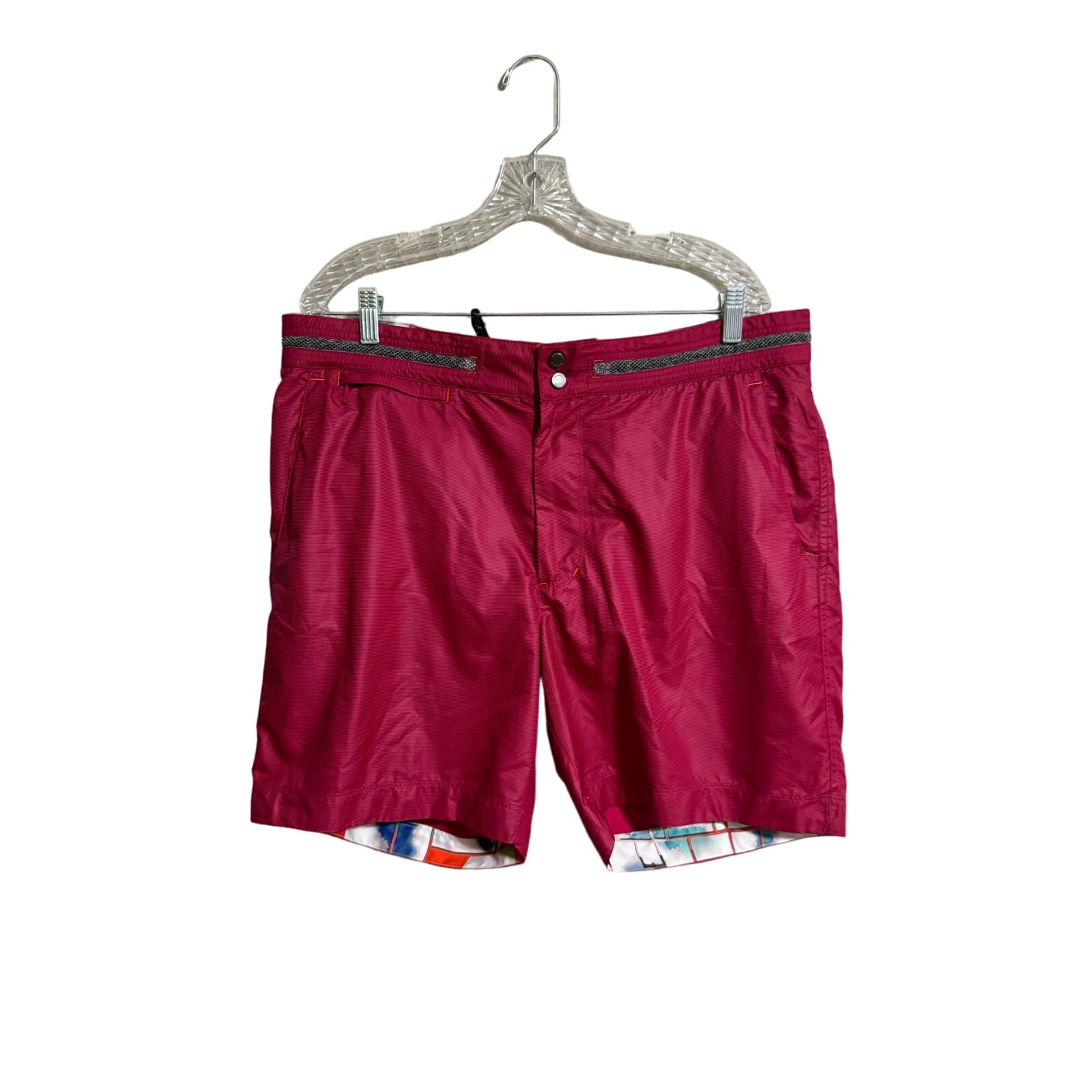 Robert Graham Pink Swim Trunks Size 38