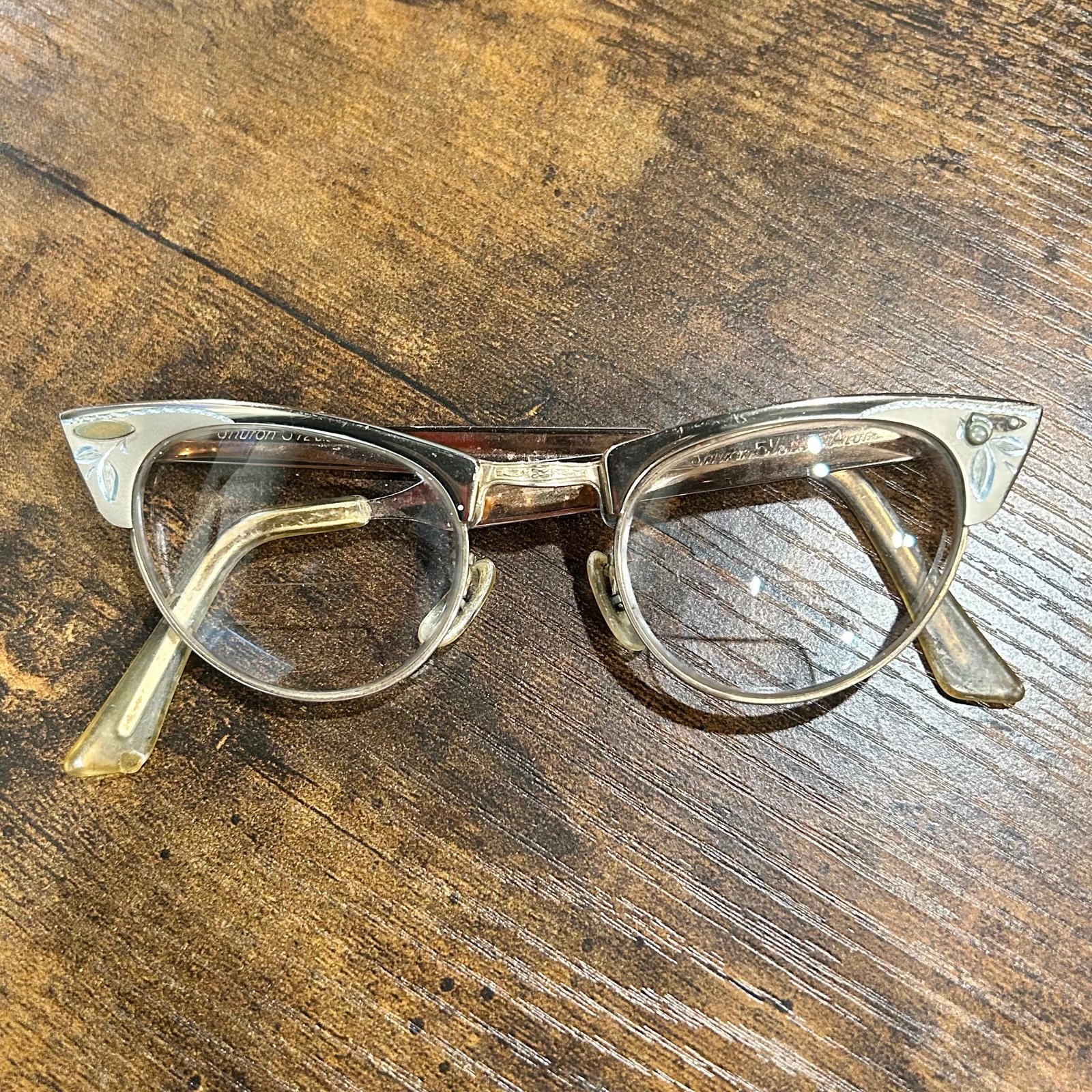 【1960s’】Shuron Vintage 1960s Women's Shuron USA Cat Eye 12k GF Aluminum