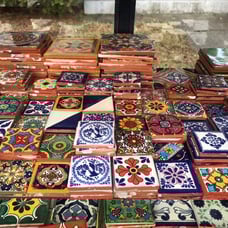100 assorted 2in X 2in tiles !!!