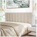 Tbfit Upholstered Wall Mounted Headboard King Size 10x24”-Beige
