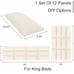 Tbfit Upholstered Wall Mounted Headboard King Size 10x24”-Beige