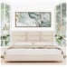 Tbfit Upholstered Wall Mounted Headboard King Size 10x24”-Beige