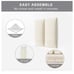 Tbfit Upholstered Wall Mounted Headboard King Size 10x24”-Beige