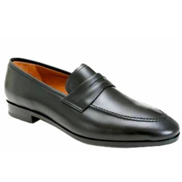 MEZLAN Black Leather Loafer Size 11M
