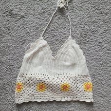 American Eagle boho crochet top