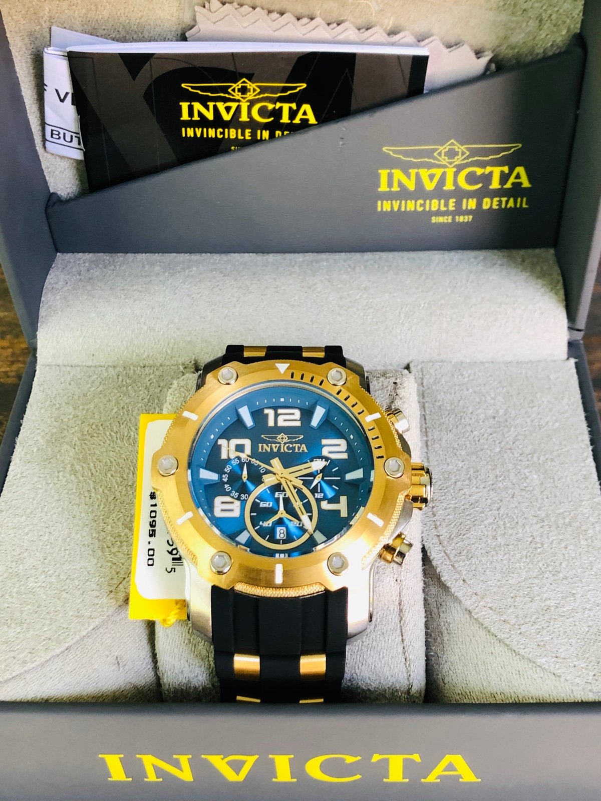 Invicta Watches For Men Chronograph New 50mm FAST SAME-DAY SHIPPING FEDEX