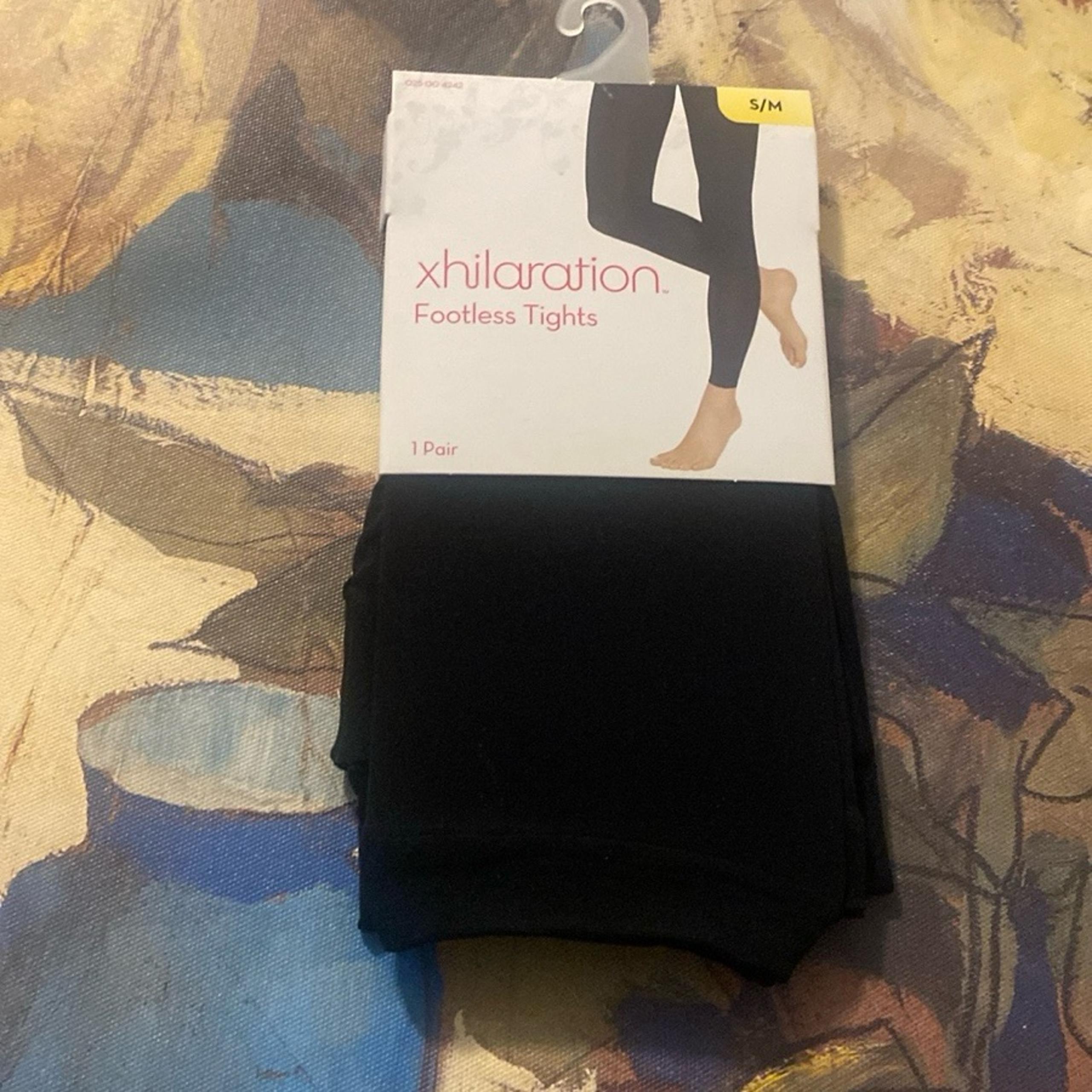 1 Pair of Footless Tights (size:S/M)