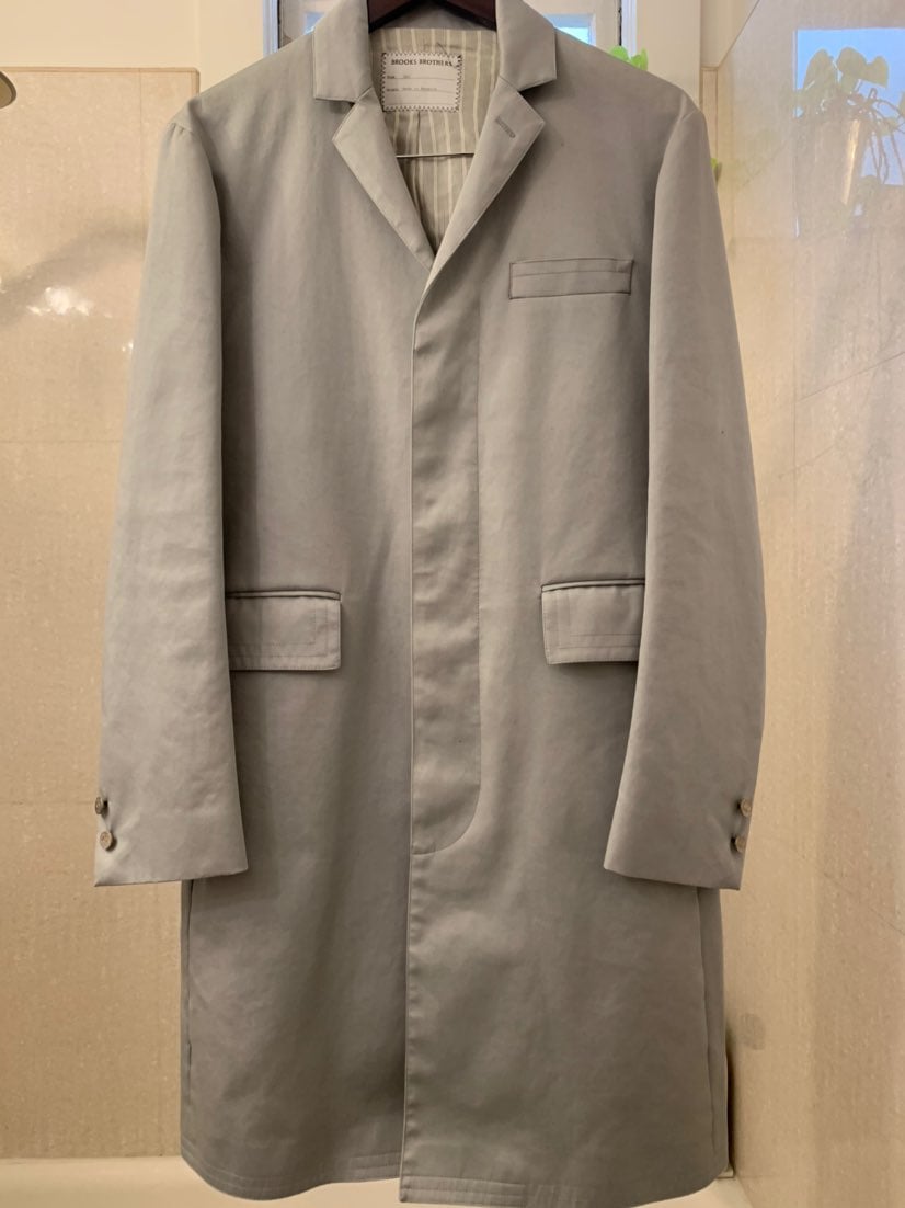 Thom Browne “Black Fleece” waxed lined r