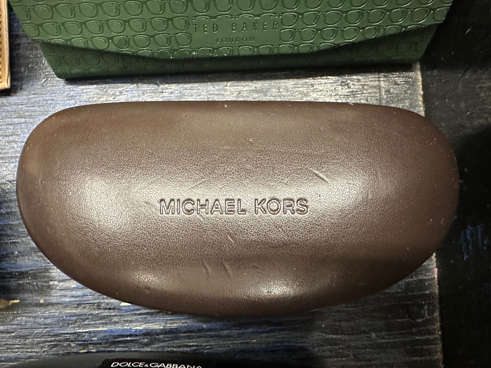 Designer Leather Sunglasses Hardcases ( lot of 4 )