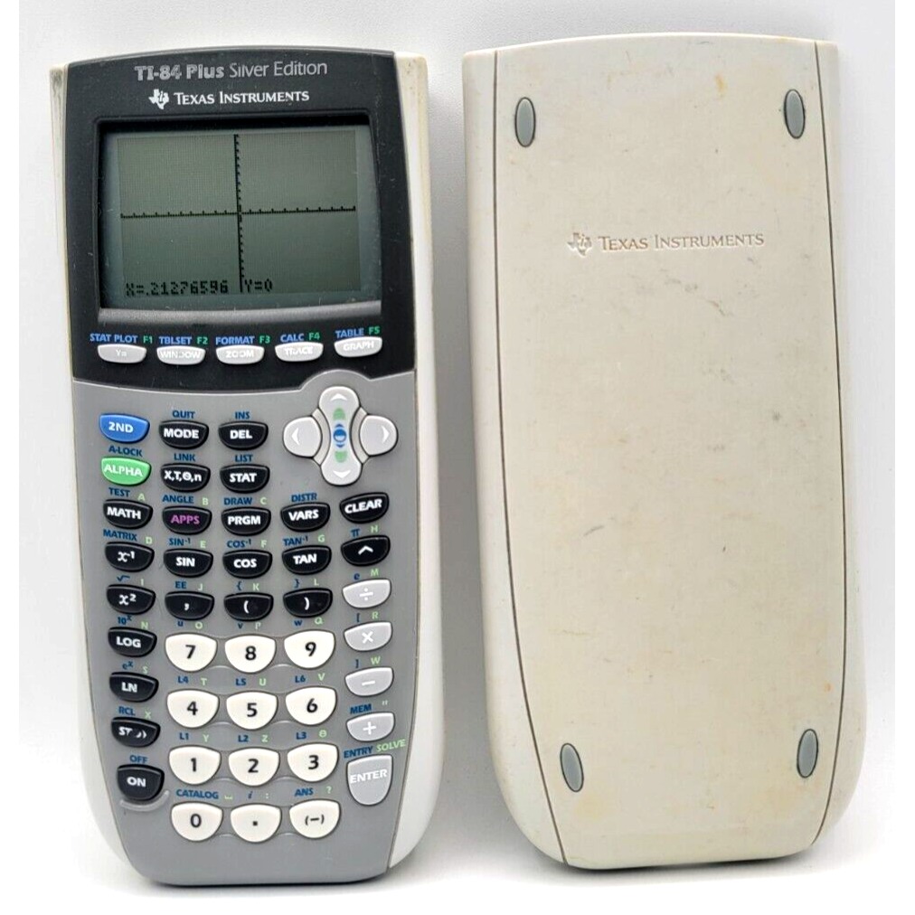 Texas Instruments TI-84 Plus Silver Edition Graphing Calculator Gray Tested