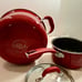 3 pc set The Pioneer Woman Vintage Speckled Cookware Red Kitchen Pots