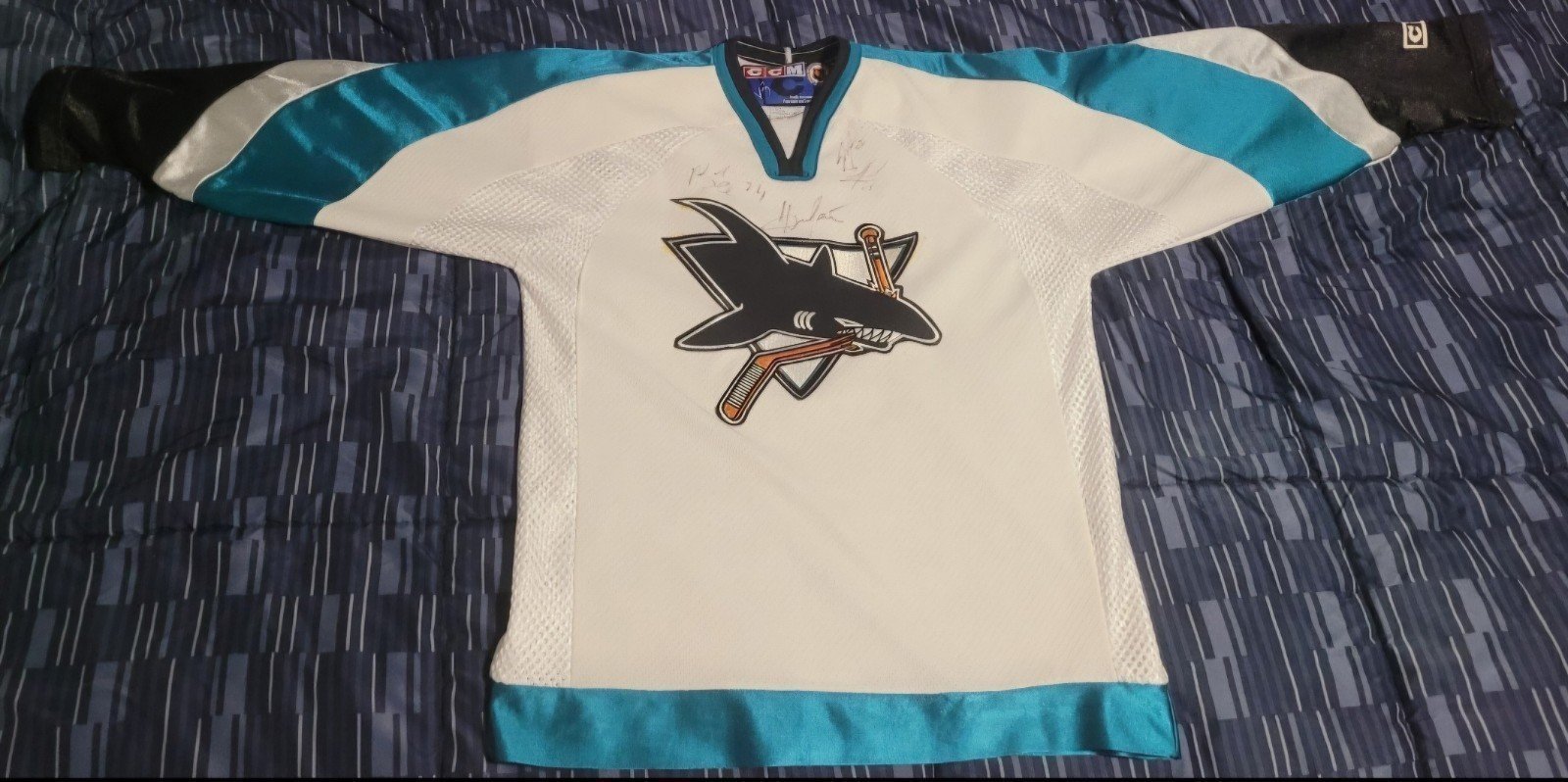 Vintage San Jose Sharks 1990's CCM Boys Large/XL Jersey