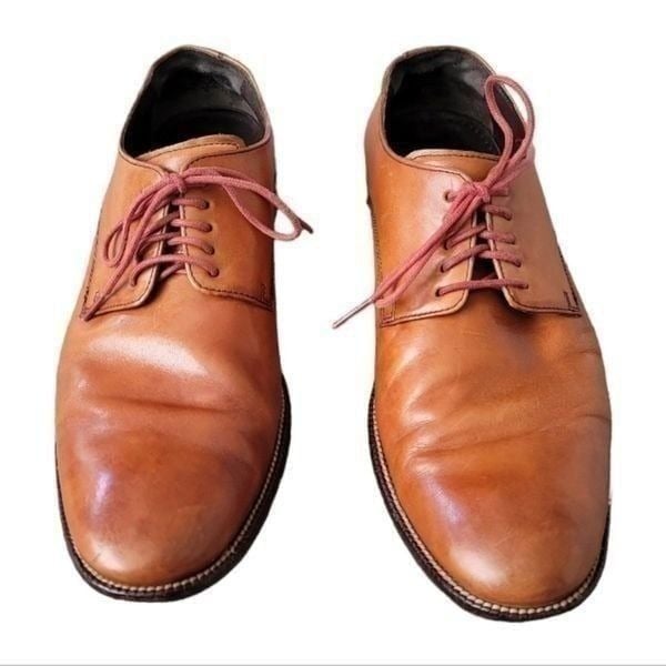 Cole Haan Men's Lenox Hill Oxfords Brown Cognac Leather Shoes 9M C12204