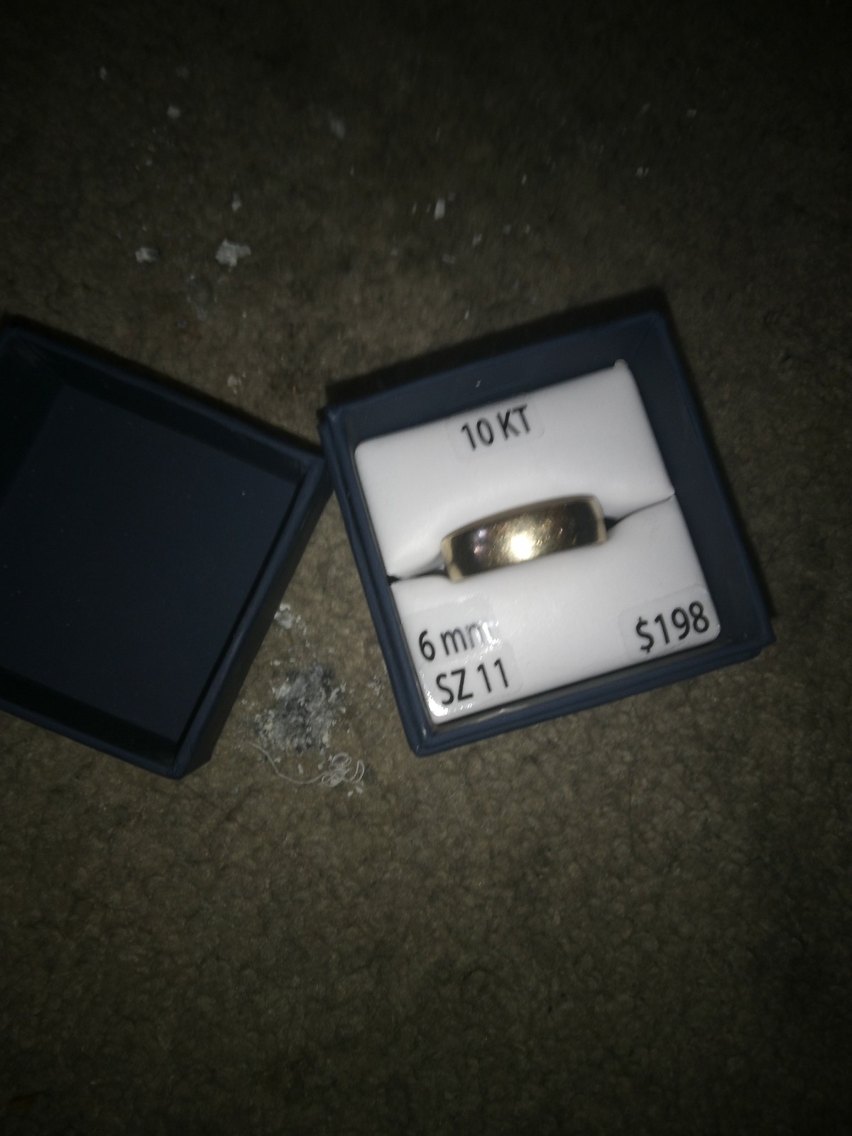 6mm 11 size gold 10k keepsake ring