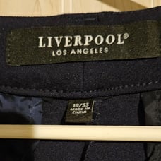 Liverpool kelsey trouser sz 16 navy blue like new