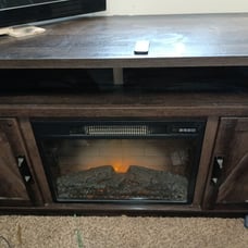Electric fireplace entertainment center
