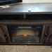 Electric fireplace entertainment center