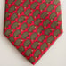 HERMÈS Paris 7367 PA Red Multi Lamb Sheep Print 100% Silk Tie Necktie