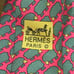 HERMÈS Paris 7367 PA Red Multi Lamb Sheep Print 100% Silk Tie Necktie