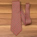 HERMÈS Paris 7367 PA Red Multi Lamb Sheep Print 100% Silk Tie Necktie