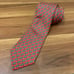 HERMÈS Paris 7367 PA Red Multi Lamb Sheep Print 100% Silk Tie Necktie