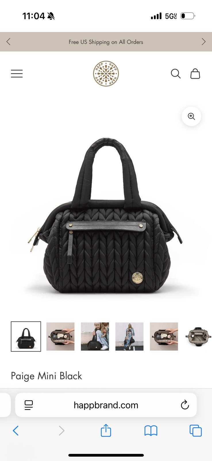 Happ brand diaper bag