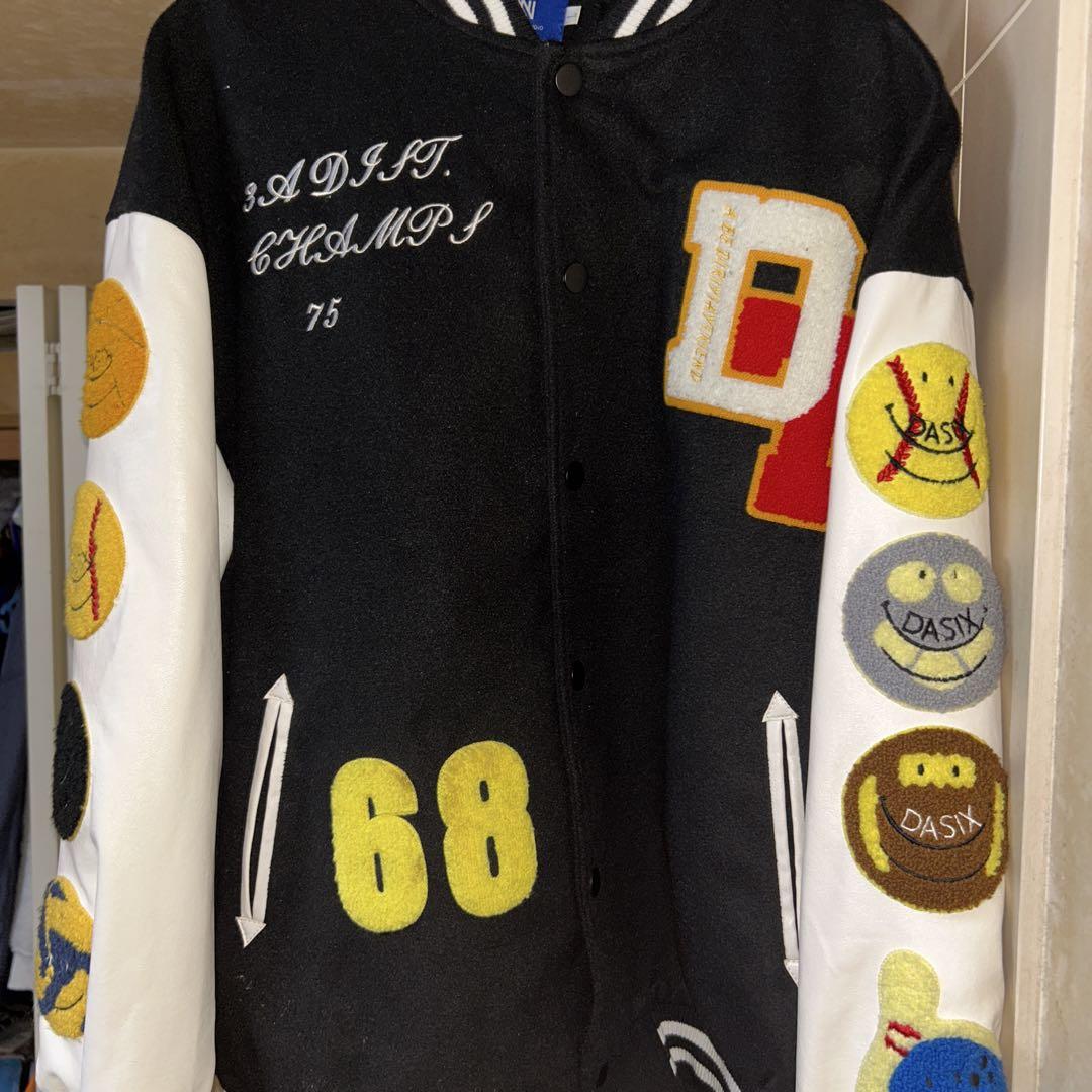 Embroidered Varsity Jacket D Champs