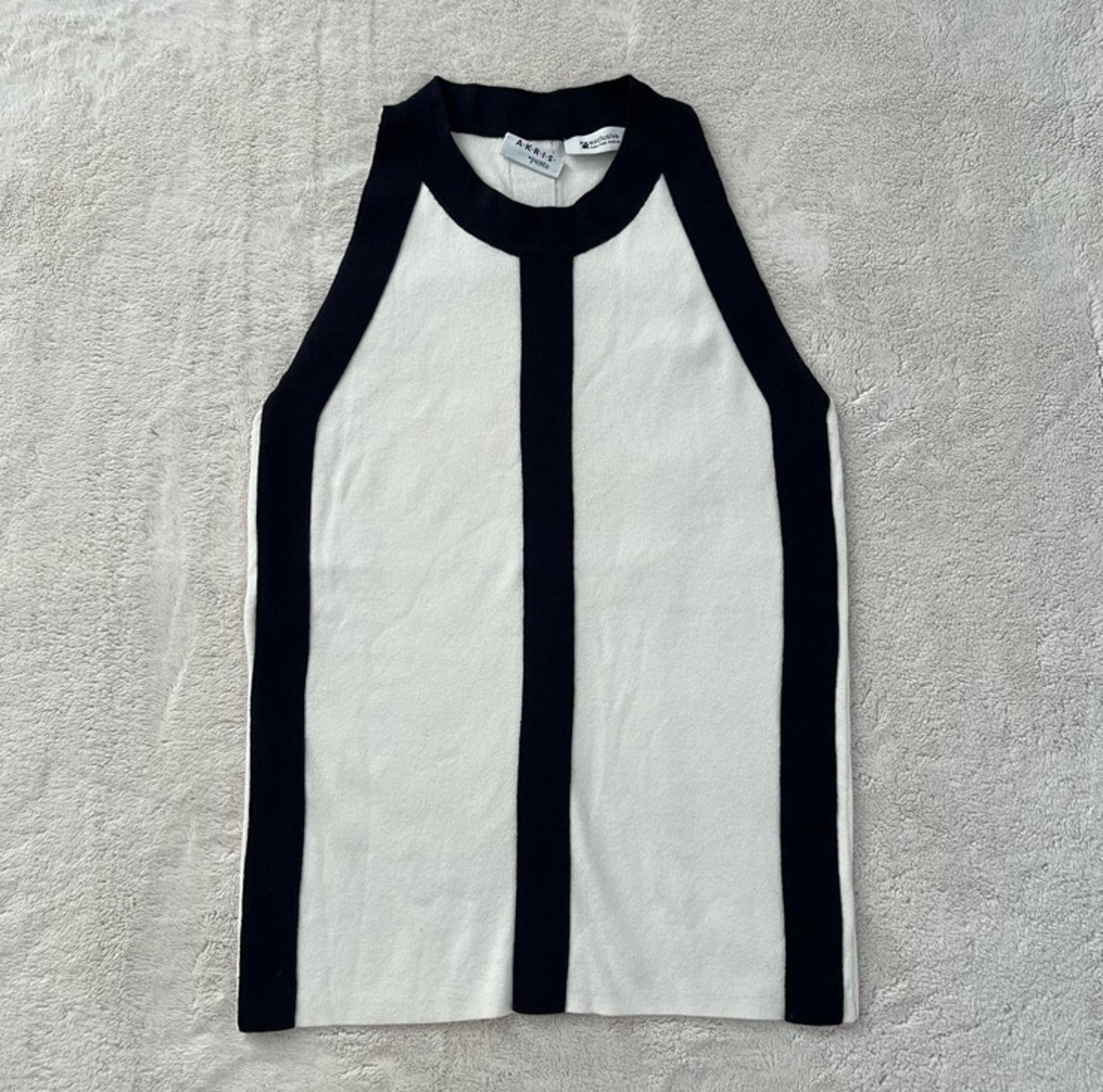 Akris Punto Contrast Knit Tank Top