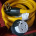 Camper plug attaches to camper