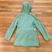 Jones New York green zippered hooded rain jacket size medium M  b17
