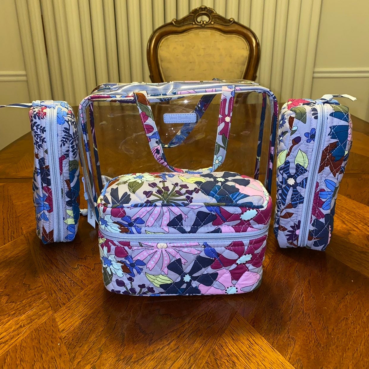 NWT Vera Bradley 4 pcs Cosmetics Bengal Lily