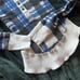 New Free People FP Movement Rally Layer Top Blue Plaid Thermal Longsleeve Henley