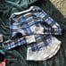 New Free People FP Movement Rally Layer Top Blue Plaid Thermal Longsleeve Henley