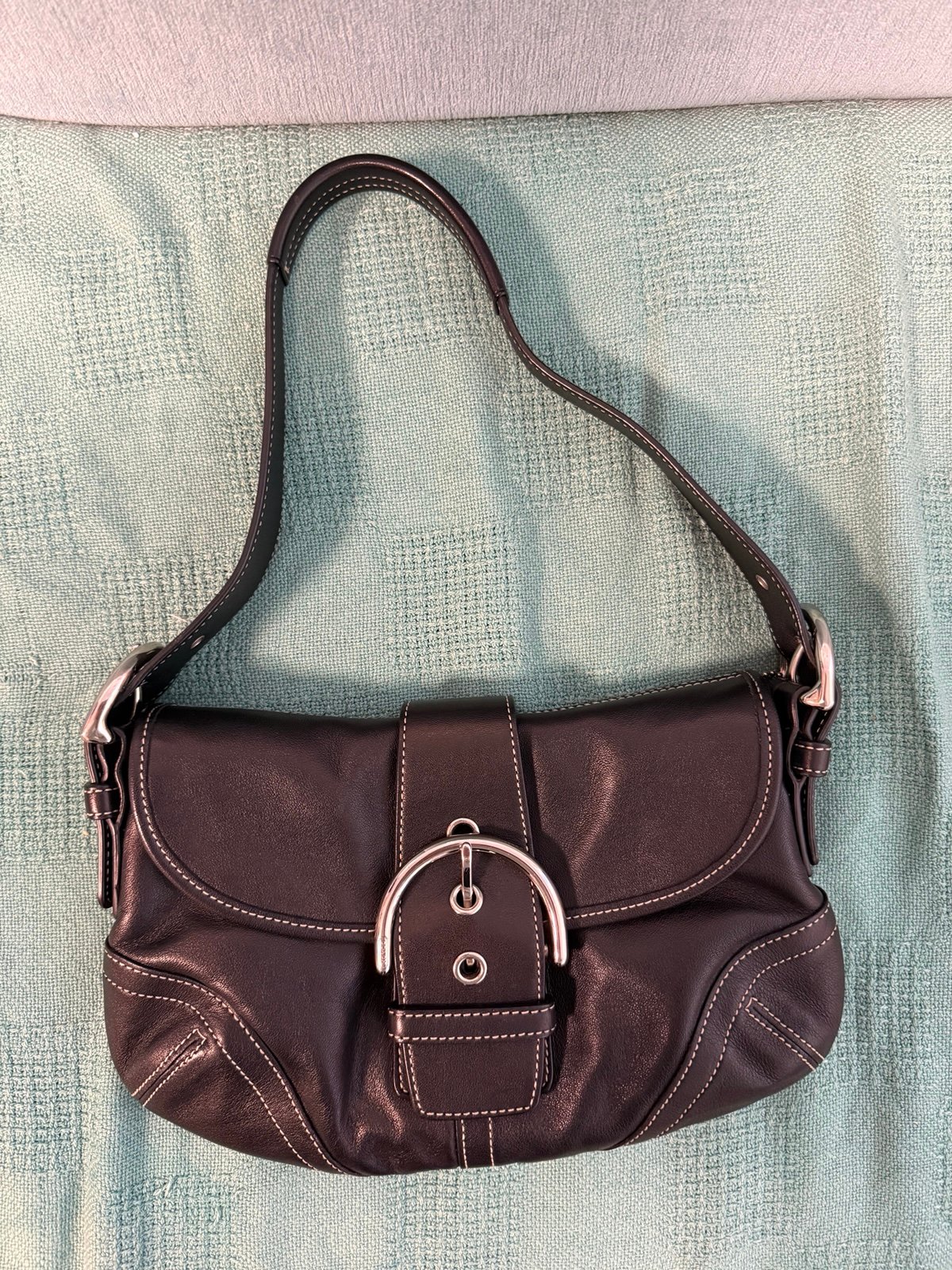 Coach soho black shoulder bag y2k