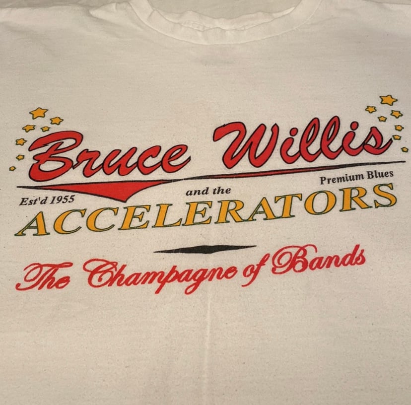 Vintage Bruce Willis and the Accelerators Premium Blues Band Shirt | Size XL