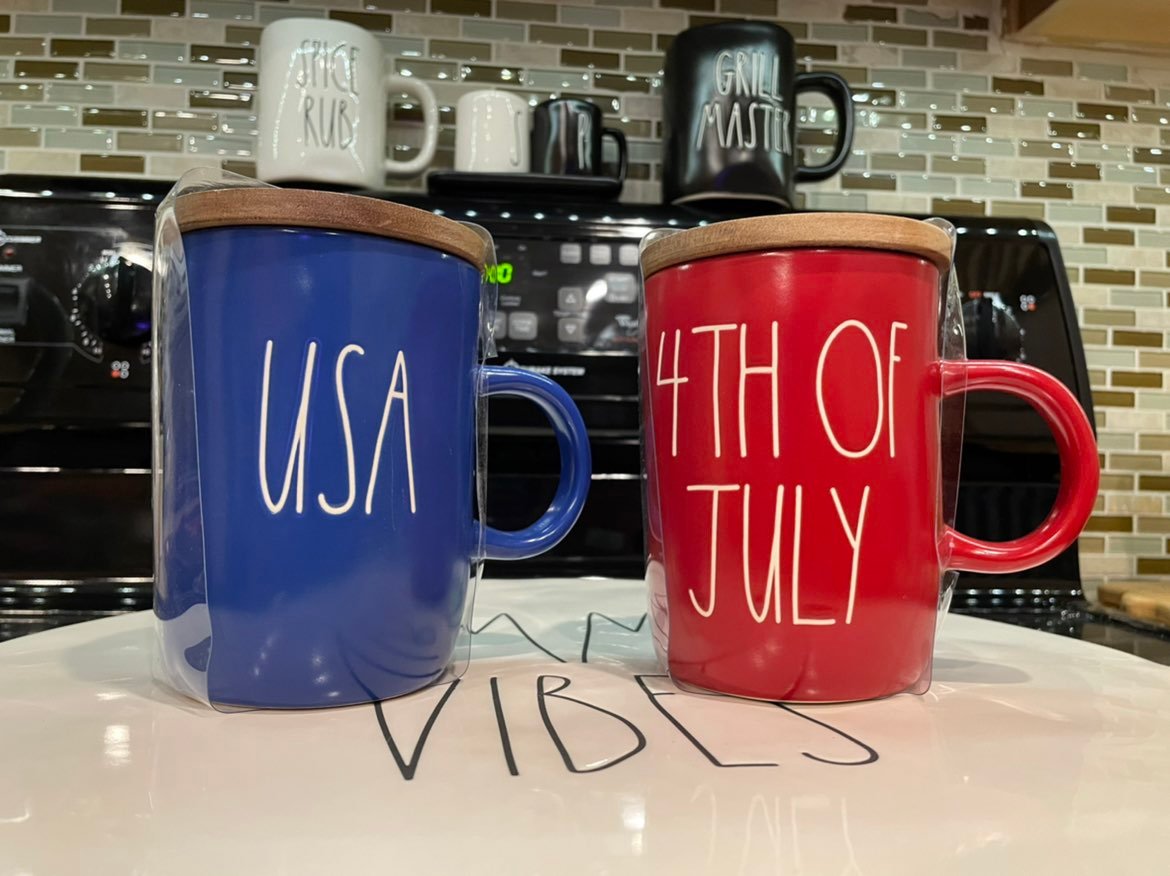 Rae Dunn Patriotic Mugs