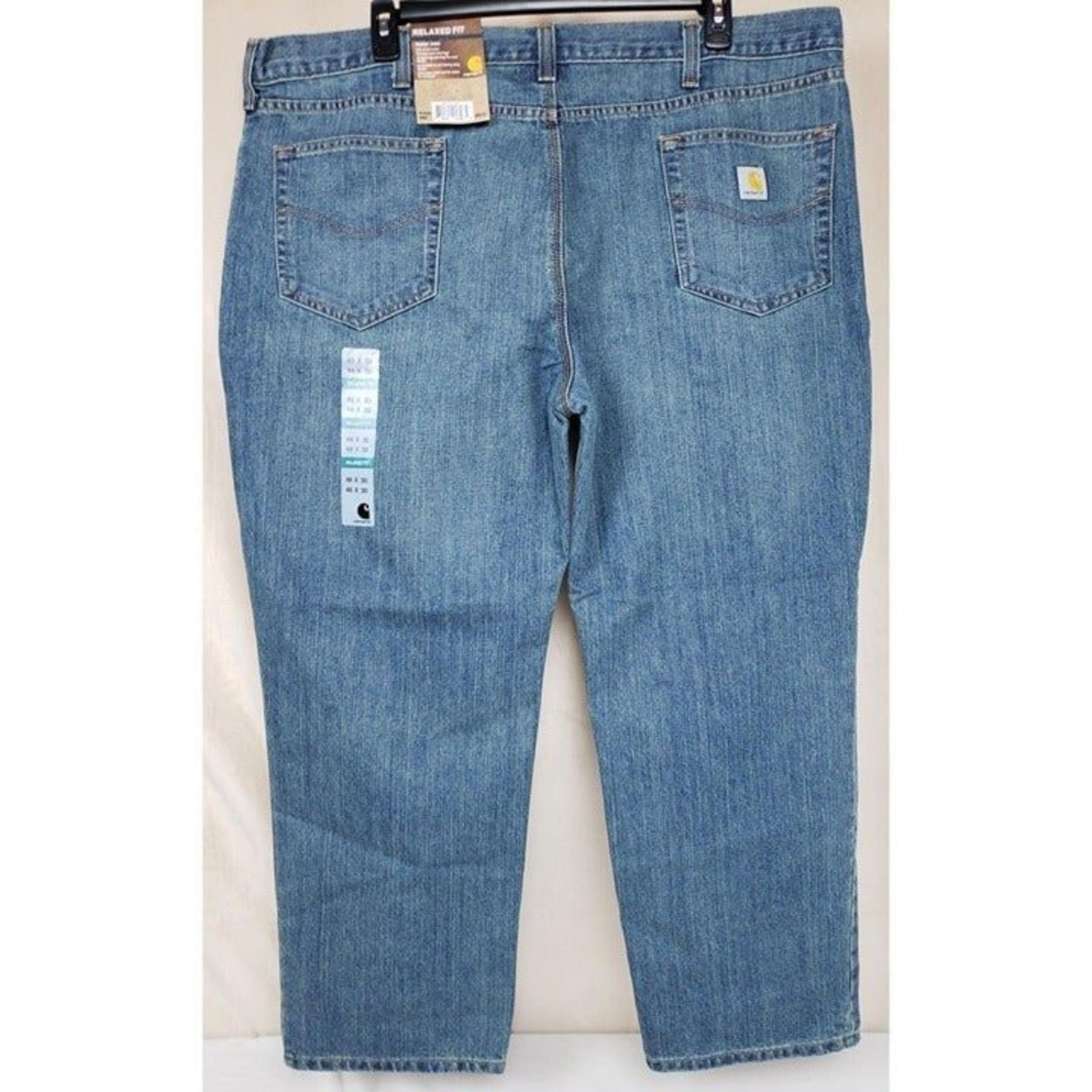 Carhartt Men's 46x30 Holter Jean Relaxed Fit Frontier Blue Denim 101483 980