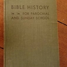 Antique Vintage Book - BIBLE HISTORY