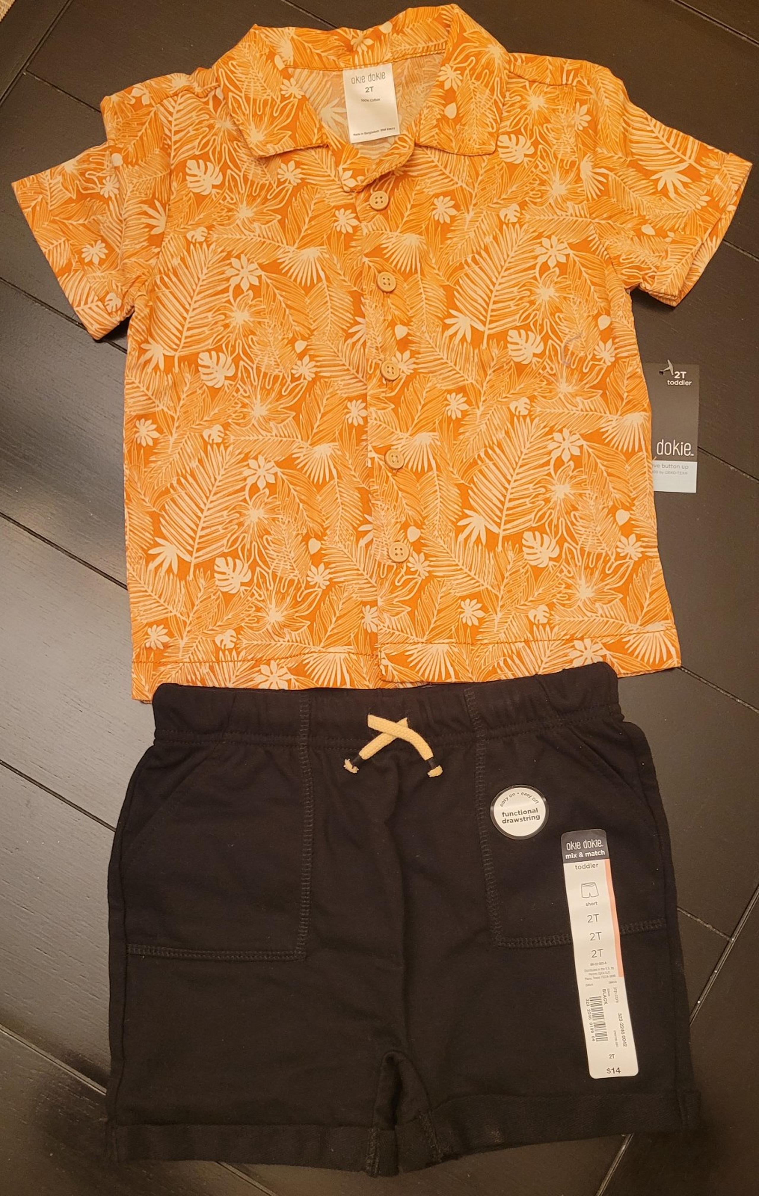 Okie dokie boys short set