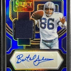 BUTCH JOHNSON 2023 PANINI SELECT JERSEY AUTOGRAPHED BLUE PRIZM #61/75!!!
