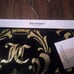 New! Juicy couture queen of couture Gold Foil plush throw blanket 50 x 70