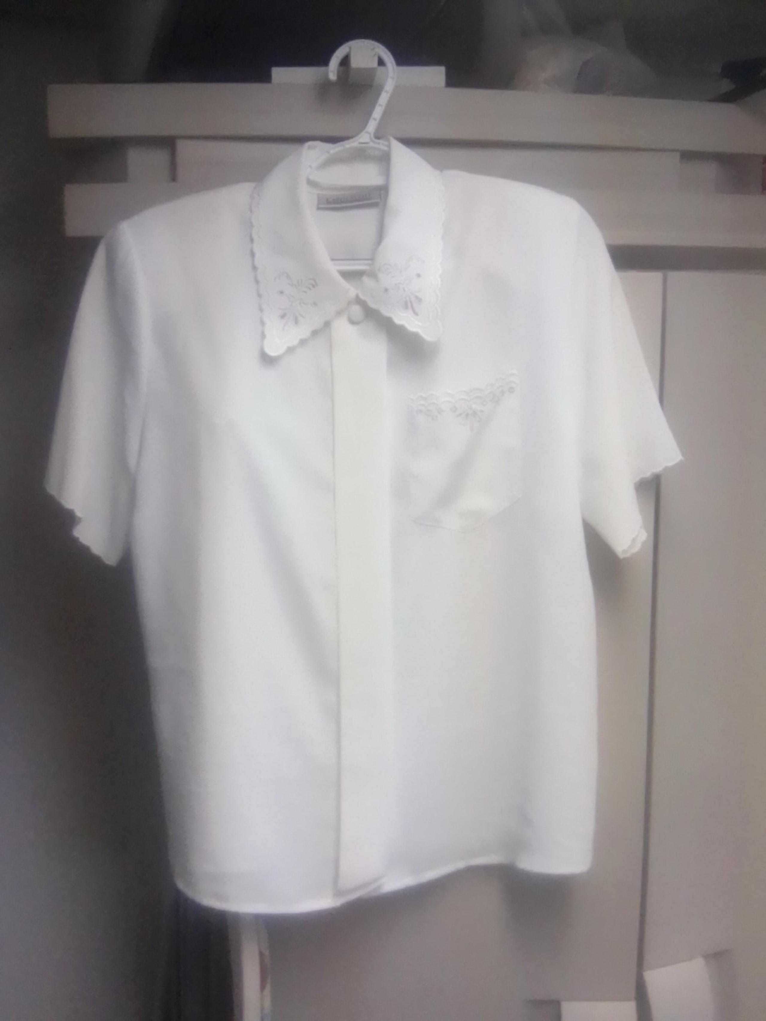 Women's Short Sleeve Button Up Top